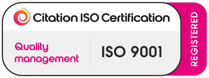 Citation ISO 9001 Quality Management — Registered